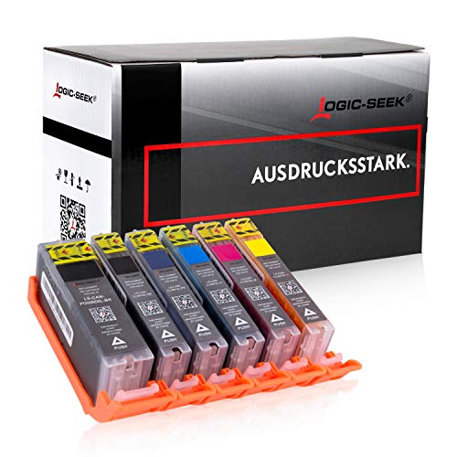 Logic-Seek 6X XXL Tintenpatrone kompatibel für PGI580 CLI580 Multipack für Canon Pixma TR8550 TS705 TS6350 TS8350 TS9150 TS9550 Logic-Seek 6X XXL Tintenpatrone kompatibel für PGI580 CLI580 Multipack für Canon Pixma TR8550 TS705 TS6350 TS8350 TS9150 TS9550 von Logic-Seek