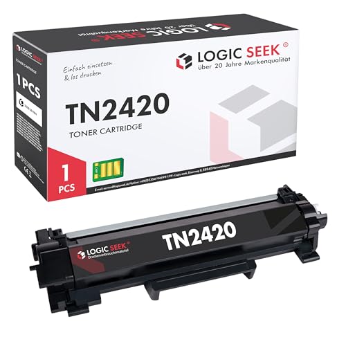 Logic-Seek Toner XL ersetzt Brother TN2420 TN2410 Schwarz 3.000 Seiten für Brother HL-L2350DW HL-L2370DN HL-L2375DW HL-L2310D MFC-L2710DW von Logic-Seek