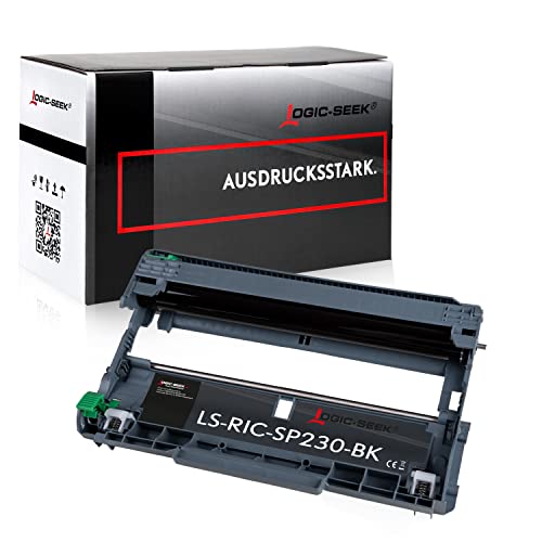 Logic-Seek Trommeleinheit kompatibel für Ricoh SP 230 DNw SP 230 FNw SP 230 Series SP 230 SFnw 408294 Type SP230H TypeSP230, Black 12.000Seiten von Logic-Seek