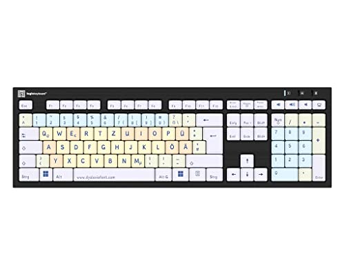 LogicKeyboard Dyslexie Keyboard Nero DE (PC) von LogicKeyboard