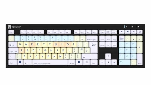 LogicKeyboard Dyslexie Keyboard Nero UK (PC) von LogicKeyboard
