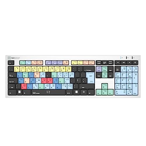 LogicKeyboard Cubase/Nuendo, UK PC/Slim, Englische Tastatur, kompatibel mit Zubehör von LogicKeyboard