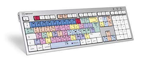 LogicKeyboard LKB-PPROCC-CWMU-UK Adobe Premiere Pro CC ALBA Tastatur (MAC) UK, integriertem macOS®-Chip/Zwei USB 2.0-Anschlüsse/Plug-and-Play-Konnektivität/Scherenschalter-Schlüsselmechanismus von LogicKeyboard
