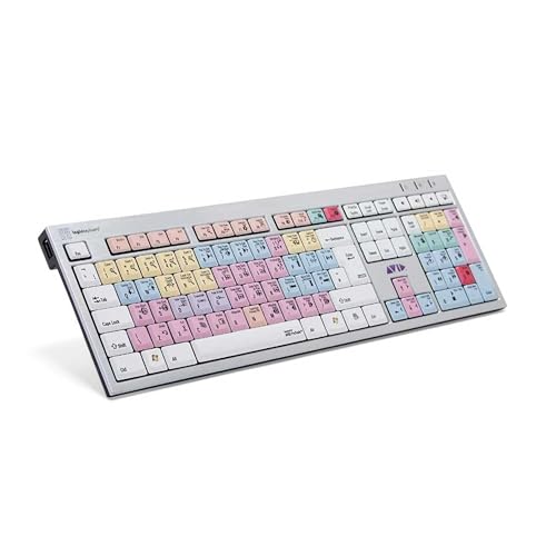 LogicKeyboard LKB-PT-AJPU-UK PC-Slimline-Tastatur Pro Tools Silber/bunt von LogicKeyboard
