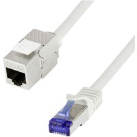 Logilink - CC5112S RJ45 Netzwerkkabel, Patchkabel cat 6a s/ftp 20 m Grau mit Rastnasenschutz 1 St. von Logilink