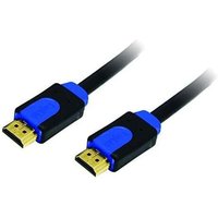 Logilink - CHB1101- High Speed hdmi Kabel mit Ethernet (v1.4, 2x 19-poliger Stecker, Goldstecker, 1 m) schwarz von Logilink