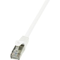 CP2091S RJ45 Netzwerkkabel, Patchkabel cat 6 f/utp 10.00 m Weiß mit Rastnasenschutz 1 St. - Logilink von Logilink