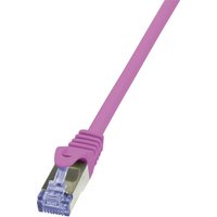 CQ3049S RJ45 Netzwerkkabel, Patchkabel cat 6a s/ftp 1.50 m Pink Flammwidrig, mit Rastnasens - Logilink von Logilink