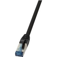 Patchkabel, pur, Cat.6A, s/ftp, schwarz, 0,5 m - Logilink von Logilink