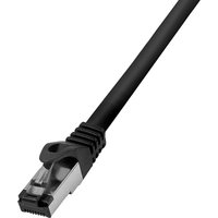 CQ8093S RJ45 Netzwerkkabel, Patchkabel cat 8.1 s/ftp 10.00 m Schwarz Halogenfrei 1 St. - Logilink von Logilink