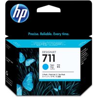HP 711 3-pack 29-ml Cyan DesignJet Ink Cartridges Druckerpatrone 3 Stück(e) Original von Logilink