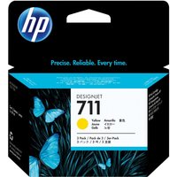 HP 711 3-pack 29-ml Yellow DesignJet Ink Cartridges Druckerpatrone 3 Stück(e) Original von Logilink