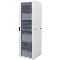 LogiLink 19 Zoll Netzwerkschrank D22S61G 1000mm 22 HE Lichtgrau (RAL 7035) von Logilink