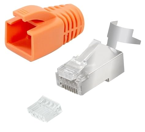 LOGILINK CAT.6A RJ45 Modular Stecker f. Cat.6A & Cat.7 Verlegekabel 10er Pack von Logilink