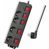 LOGILINK Steckdosenleiste LPS251, 4-fach, schwarz von Logilink