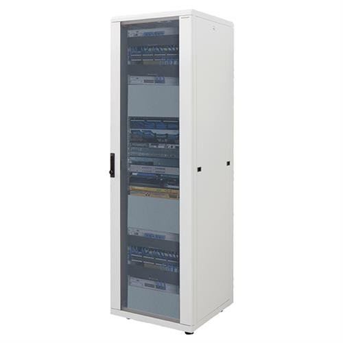 LogiLight 19 Zoll Netzwerk Standschrank, 22HE (600x600 mm), grau von Logilink