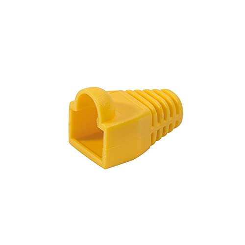LogiLink 4052792003895 Steckerhülle - (Packung mit 100), MP0009 Gelb von Logilink