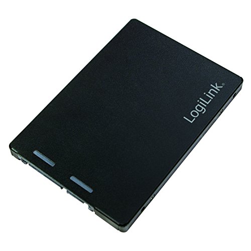 LogiLink AD0019 M.2 (NGFF S-ATA III) zu S-ATA Adapter (2,5 Zoll SSD), B+M Key kompatibel Schwarz von Logilink