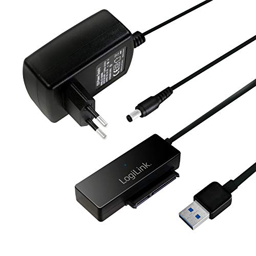 LogiLink AU0050 USB 3.0 auf SATA 3G/6G Adapter mit an/aus Schalter Schwarz LogiLink AU0050 USB 3.0 auf SATA 3G/6G Adapter mit an/aus Schalter Schwarz von Logilink