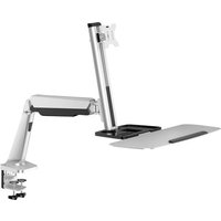 LogiLink BP0040 1fach Monitor-Tischhalterung 33,0cm (13 ) - 81,3cm (32 ) Silber Tastaturablage, D von Logilink