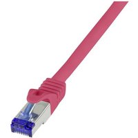 LogiLink C6A014S RJ45 CAT 6a S/FTP 0.25m Rot von Logilink