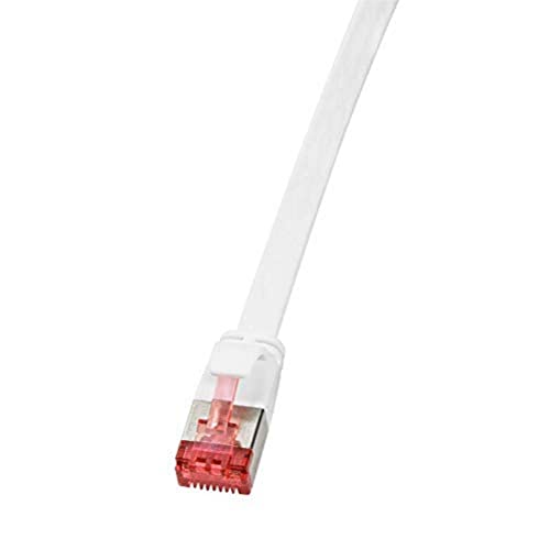 LogiLink CF2081S Patch Kabel CAT6 U/FTP (Shielded) (PIMF) Flat Slimline AWG32, 7,50m grau von Logilink