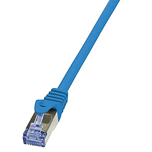 LogiLink CQ3036S CAT6A S/FTP Patch Kabel PrimeLine AWG26 PIMF LSZH blau 1,00m, 1.0 m, 3 Stück von Logilink