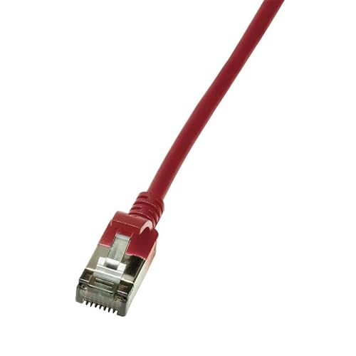 LogiLink CQ9064S Ultraflex SlimLine Cat.6A Patchkabel STP, rot 3.0m von Logilink