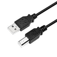 LogiLink CU0009B USB 2.0 Kabel USB A Stecker / USB B Stecker, schwarz 5m von Logilink