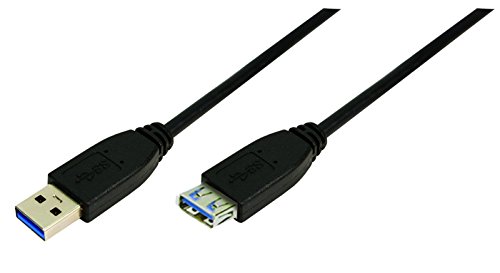 LogiLink USB3.0-Verlängerungskabel, 1 m, schwarz, CU0041 von Logilink