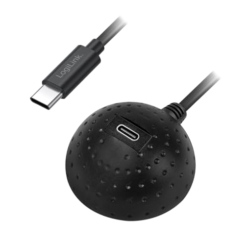 LogiLink CU0099 - USB-C (3.2 Gen1) Verlängerungskabel, Docking-Ball, Schnellladen von Geräten und Datenübertragung mit bis zu 5 Gbit/s, Kabellänge: 1,5 m von Logilink