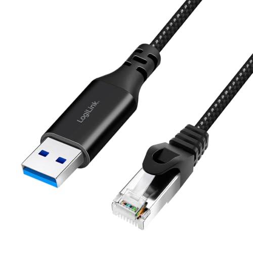 LogiLink CU0407 - aktives USB 3.0 (Typ-A) zu Netzwerk (RJ45) Anschlusskabel - 1Gbps, 15 m von Logilink