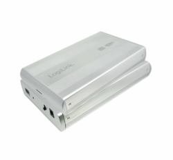 Logilink Externe Festplatte Gehäuse USB 3.0 geeignet für 8,9 cm SATA HDD® UA0107 A Silber von Logilink