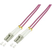 LogiLink FP4LC50 Glasfaser LWL Anschlusskabel [1x LC-Stecker - 1x LC-Stecker] 50/125 µ Multimode OM von Logilink