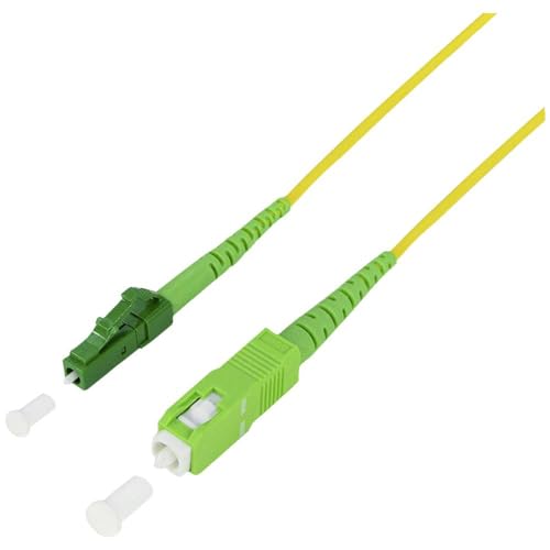 LogiLink FPSLS10 Glasfaser LWL Anschlusskabel [1x SC APC-Stecker - 1x LC APC-Stecker] 9/125 µ Singl von Logilink