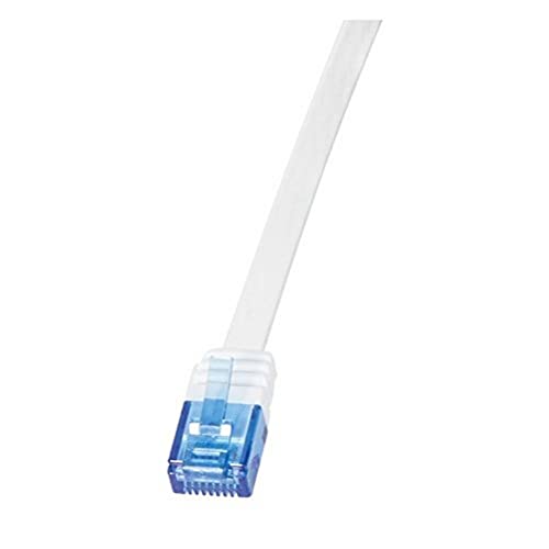 LogiLink Flachpatchkabel RJ45 U/UTP Cat6 10.00m Weiß von Logilink