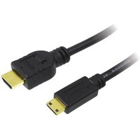 LogiLink HDMI Anschlusskabel HDMI-A Stecker, HDMI-Mini-C Stecker 1.50m Schwarz CH0022 Audio Return C von Logilink