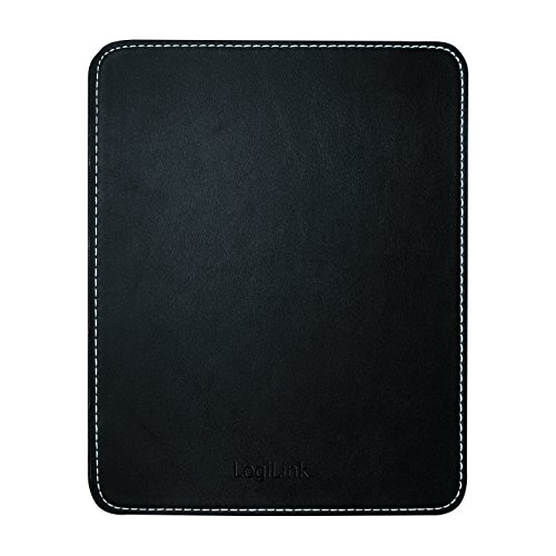 LogiLink ID0150 Mauspad im Lederdesign mit Rutschfester Gummi-Unterseite schwarz von Logilink