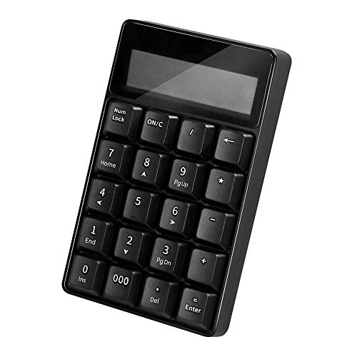 LogiLink ID0200 - Kabelloses (Bluetooth V5.1) Keypad mit Taschenrechner und LCD Display, schwarz von Logilink