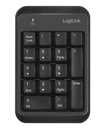 LogiLink ID0201 - Kabelloses (BT v5.1) Keypad, schwarz von Logilink