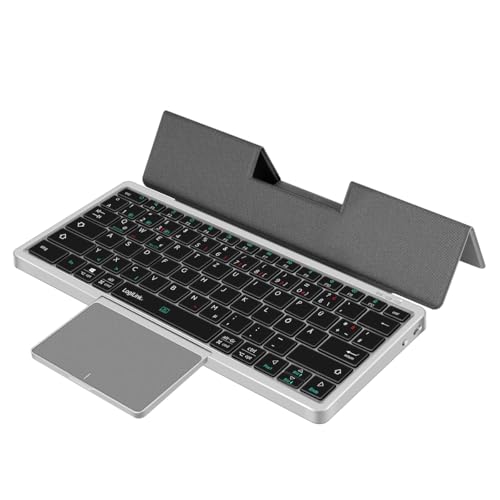 LogiLink ID0214 - Kabellose Multi-Device-Tastatur, BT 5.1, mit Trackpad und abnehmbarem Cover von Logilink