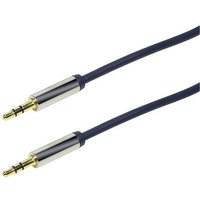 LogiLink CA10030 Klinke Audio Anschlusskabel 0.30m Dunkel-Blau (matt) von Logilink
