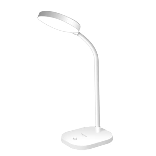 LogiLink LED017 - LED-Schreibtischlampe (16x 4W-LEDs), 5000 K, 240 lm, 360°, flexibler Hals, Touch-Bedienung, Schutzklasse IP20, Weiß von Logilink