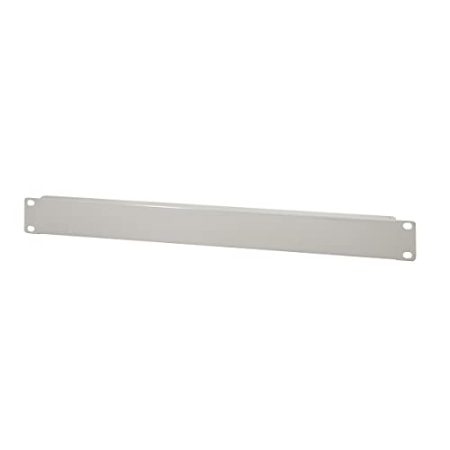 LogiLink PN101G - 19" Geschlossenes Blindpanel 1 HE (Höheneinheit) aus 1.2mm Stahlblech zur Abdeckung von Leerfeldern im 19" Schrank, Grau von Logilink