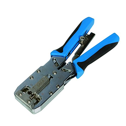 LogiLink Professional (WZ0035 PrimeLine Crimpzange für modulare Steckverbinder (8P, 6P) mit Abschneide- und Abisolierfunktion von Logilink