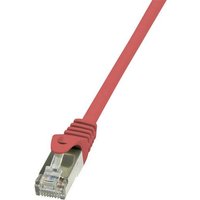 LogiLink RJ45 CP1074S Netzwerkkabel, Patchkabel CAT 5e F/UTP 5.00m Rot mit Rastnasenschutz LogiLink RJ45 CP1074S Netzwerkkabel, Patchkabel CAT 5e F/UTP 5.00m Rot mit Rastnasenschutz von Logilink
