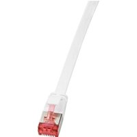 LogiLink CF2081S RJ45 Netzwerkkabel, Patchkabel CAT 6 U/FTP 7.50m Weiß vergoldete Steckkontakte 1St. von Logilink