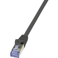 LogiLink RJ45 Netzwerk Anschlusskabel CAT 6a S/FTP 1.50m Schwarz Flammwidrig, mit Rastnasenschutz LogiLink RJ45 Netzwerk Anschlusskabel CAT 6a S/FTP 1.50m Schwarz Flammwidrig, mit Rastnasenschutz von Logilink