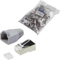 LogiLink RJ45-Steckverbinder CAT 6, geschirmt Stecker, gerade Pole: 8P8C MP0021 Grau MP0021 100St. LogiLink RJ45-Steckverbinder CAT 6, geschirmt Stecker, gerade Pole: 8P8C MP0021 Grau MP0021 100St. von Logilink