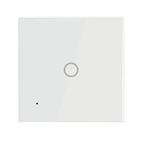 LogiLink SH0111 - Wi-Fi Smart Home Wandschalter (1-fach), über App steuerbar, IP20, Tuya kompatibel, unterstützt Amazon Alexa und Google Home von Logilink